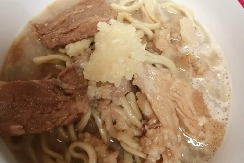 完成した塾長ラーメン