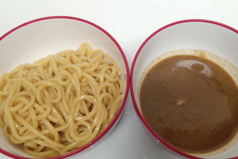 もより市のきらりのつけ麺の完成したつけ麺