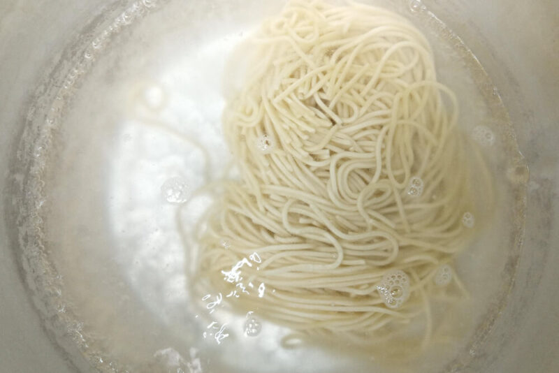 komugiの茹でた麺