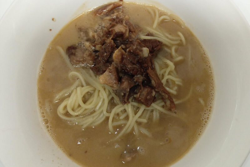 komugiの完成したラーメン